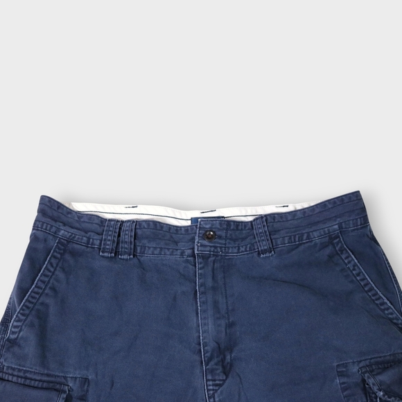 POLO Ralph Lauren Shorts Mens SZ 38 GELLAR Cargo Fatigue Blue Classic Fit - Picture 3 of 11